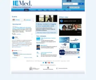Iemed.org(Think tank dedicat a les relacions euro) Screenshot