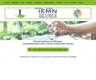 Iemn.be(Formation naturopathie à distance et par correspondance) Screenshot