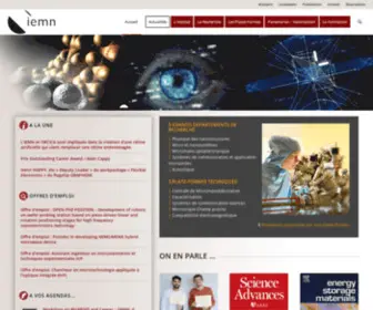 Iemn.fr(Institut d'Electronique) Screenshot