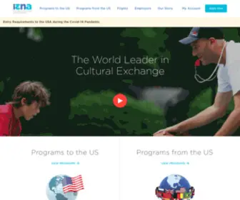 Iena.org(International Exchange of North America Provides Work Programs Abroad to and from the US for College Students) Screenshot