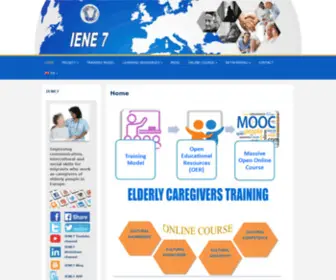 Iene7.eu(Elderly caregivers training) Screenshot