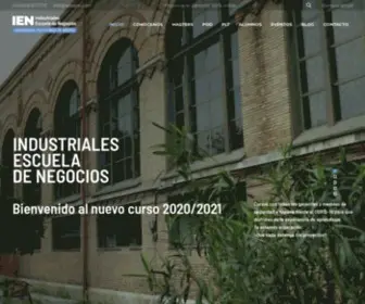 Ienupm.com(Industriales Escuela de Negocios. Prestigio y Excelencia Académica de la UPM) Screenshot