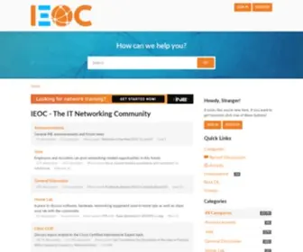 Ieoc.com(The IT Networking Community) Screenshot