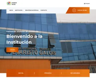 Iepgalois.edu.pe(Institución) Screenshot