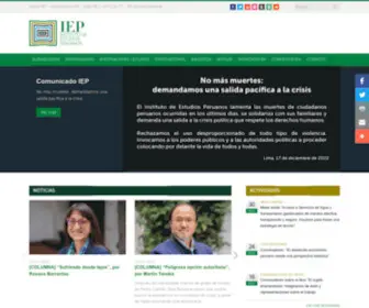 Iep.org.pe(Instituto de Estudios PeruanosInstituto de Estudios Peruanos) Screenshot