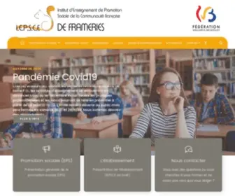 Iepscf-Frameries.be(Accueil) Screenshot