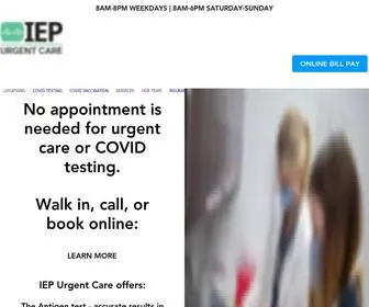 Iepurgentcare.com(IEP Urgent Care) Screenshot