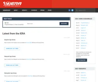 Iera22.com(Iowa Enduro Riders Association) Screenshot