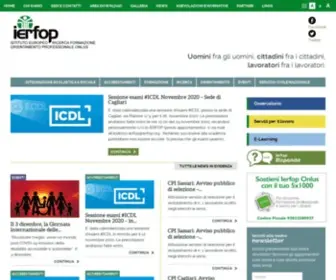 Ierfop.org(Istituto Europeo Ricerca Formazione Orientamento Professionale Onlus) Screenshot