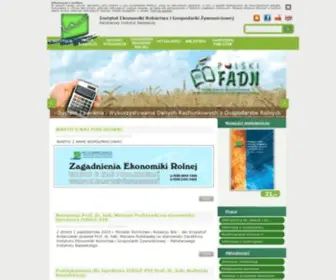 Ierigz.waw.pl(Instytut Ekonomiki Rolnictwa i Gospodarki Żywnościowej) Screenshot
