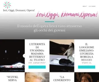 Ierioggidomaniopera.com(Ieri, Oggi, Domani, Opera) Screenshot