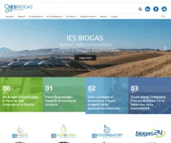 Iesbiogas.it(IES biogas Leader impianti biogas e biometano) Screenshot