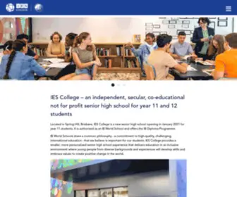 Iescollege.com(IES Senior High School) Screenshot