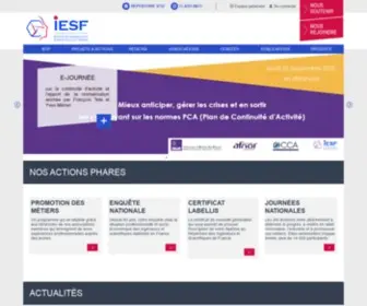Iesf.fr(Nos actions phares) Screenshot