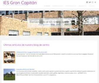 Iesgrancapitan.org(Córdoba) Screenshot