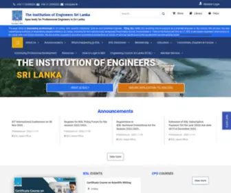 Iesl.lk(Institution of Engineers) Screenshot
