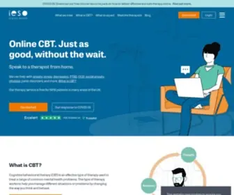 Iesohealth.com(Online CBT for NHS patients) Screenshot