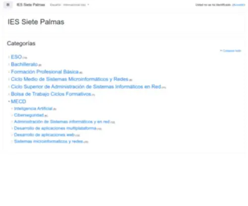 Iessietepalmas.com(IES Siete Palmas) Screenshot
