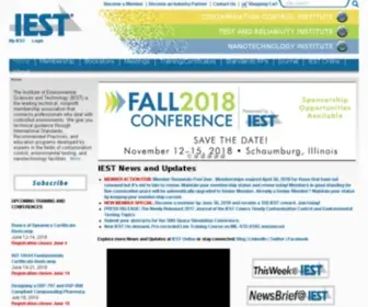 Iest.org(Institute of Environmental Sciences and Technology) Screenshot