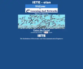 Iete-Elan.ac.in(IETE e) Screenshot