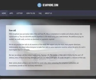 Ievaphone.com Screenshot