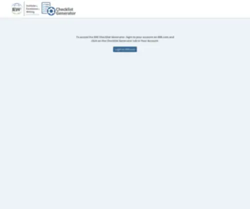 Iewchecklist.com(IEW Checklist Generator) Screenshot