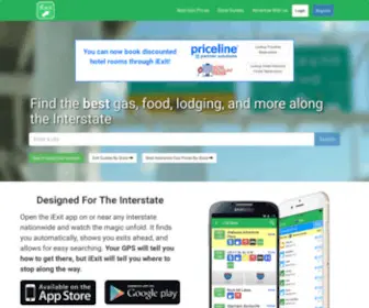 Iexitapp.com(IExit Interstate Exit Guide) Screenshot