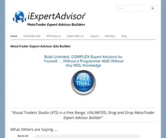 Iexpertadvisor.com(Expert advisor builder) Screenshot