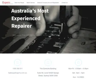 Iexperts.com.au(Australia's Expert Mobile and Tablet Repairs) Screenshot
