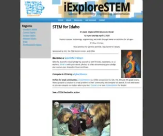 Iexplorestem.org(STEM for Idaho) Screenshot