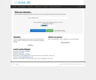 Iezie.be(Klantensysteem Home) Screenshot