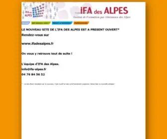 Ifa-Alpes.fr(IFA des Alpes) Screenshot