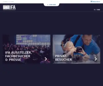 Ifa-Berlin.de(IFA Berlin) Screenshot