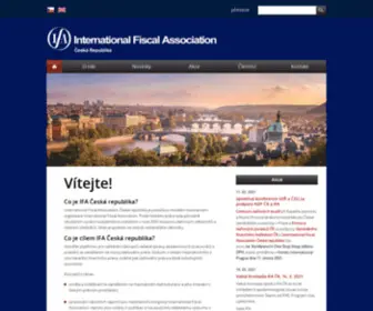 Ifa-CR.cz(International Fiscal Association) Screenshot