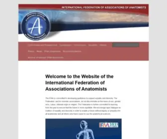 Ifaa.net(International Federation of Associations of Anatomists) Screenshot
