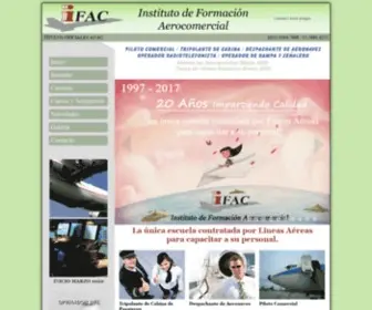 Ifac.com.ar(Instituto de Formación Aerocomercial Inicio) Screenshot