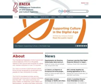 Ifacca.org(International Federation of Arts Councils and Culture Agencies) Screenshot