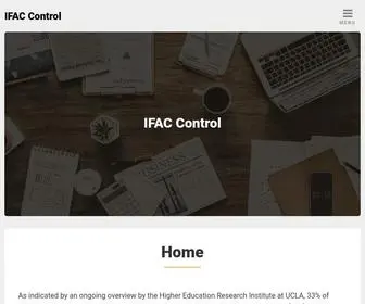 Ifaccontrol.org(IFAC Control) Screenshot