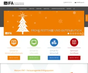 Ifa.ch(Die Höhere Fachschule der Digitalen Wirtschaft) Screenshot
