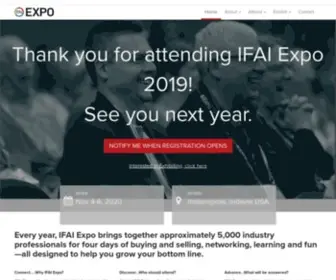 Ifaiexpo.com(IFAI Expo) Screenshot