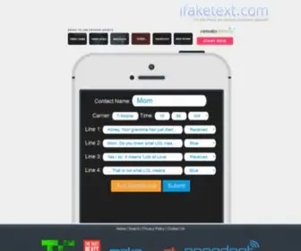 Ifaketext.com(Fake iphone screenshot) Screenshot