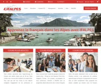 Ifalpes.fr(APPRENDRE LE FRANCAIS en France) Screenshot