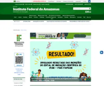 Ifam.edu.br(Portal do Instituto Federal do Amazonas) Screenshot