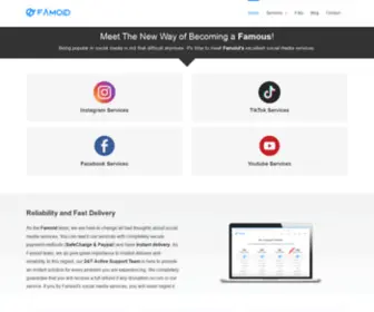 Ifamoid.com(One Website For All Social Media Services) Screenshot