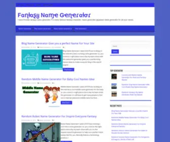 Ifantasynamegenerator.com(Fantasy Name Generator) Screenshot