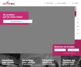 Ifapme.be(Des formations pour des métiers d'avenir) Screenshot
