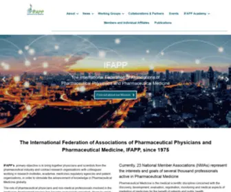 Ifapp.org(INTERNATIONAL FEDERATION OF ASSOCIATIONS OF PHARMACEUTICAL PHYSICIANS) Screenshot