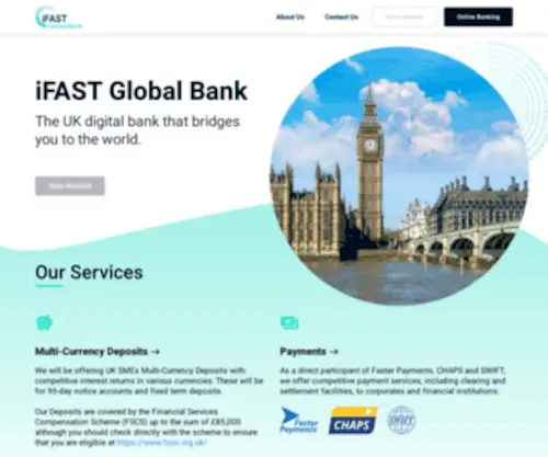 Ifastgb.com(Banking Without Boundaries) Screenshot