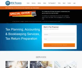 Ifataxes.com(IFA Taxes) Screenshot
