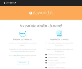 Ifaworld.it(IFA) Screenshot